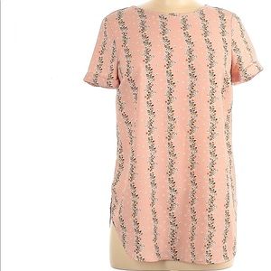 LC Lauren Conrad Short Sleeve Floral Blouse